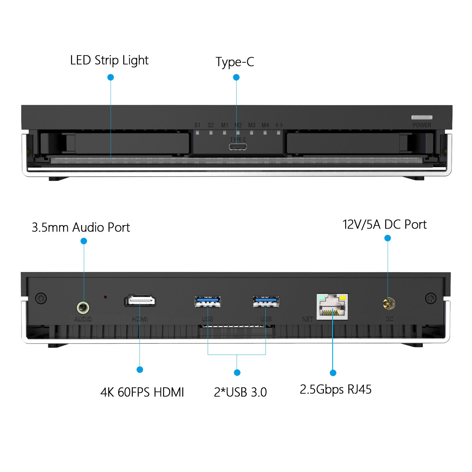 LincPlus LincStation N1 6-Bay NAS | 16GB RAM+128G ROM | Storage 6x8TB SSD (Diskless)