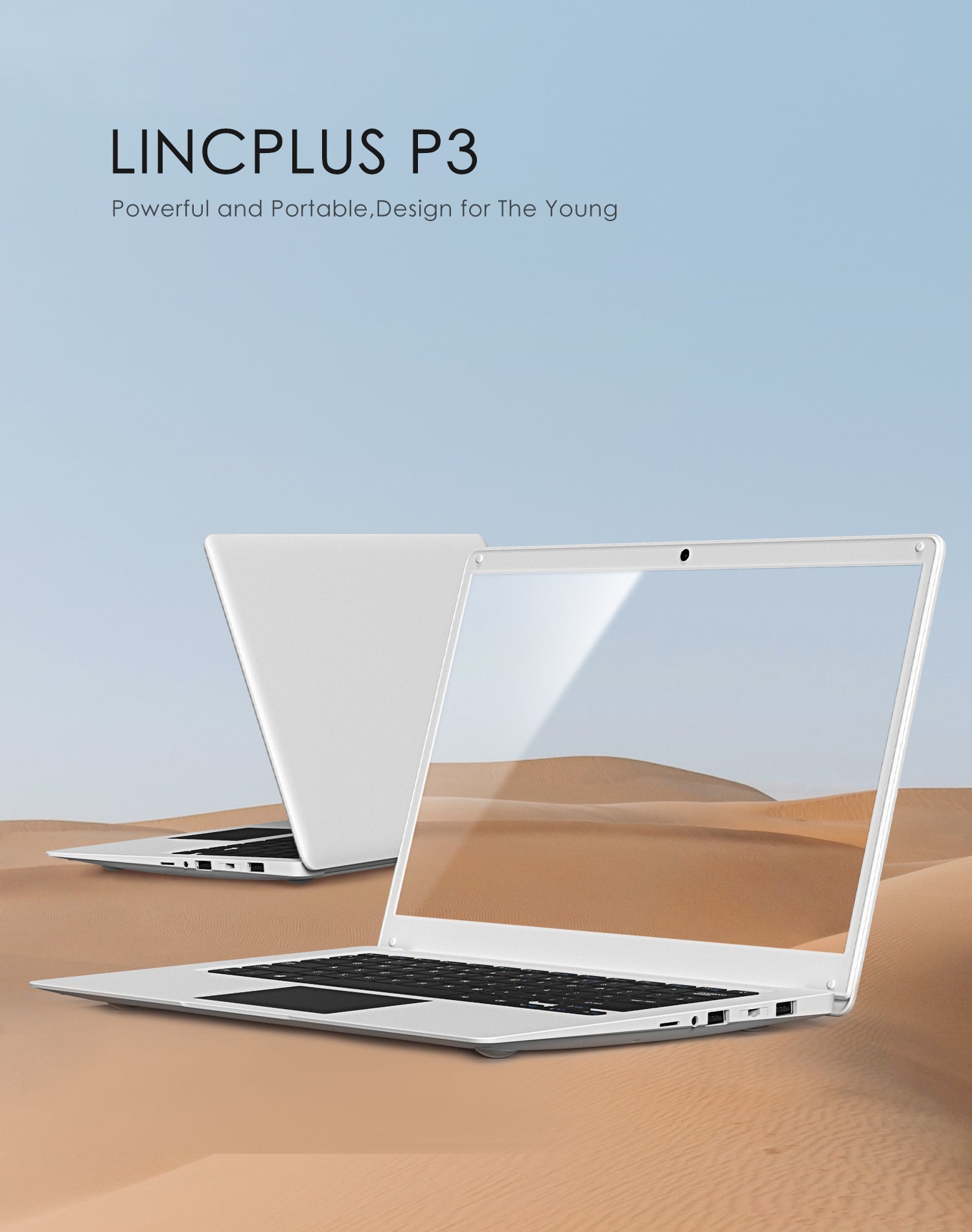 LincPlus P3 14'' HD Budget Windows Laptop - Compact Notebook with